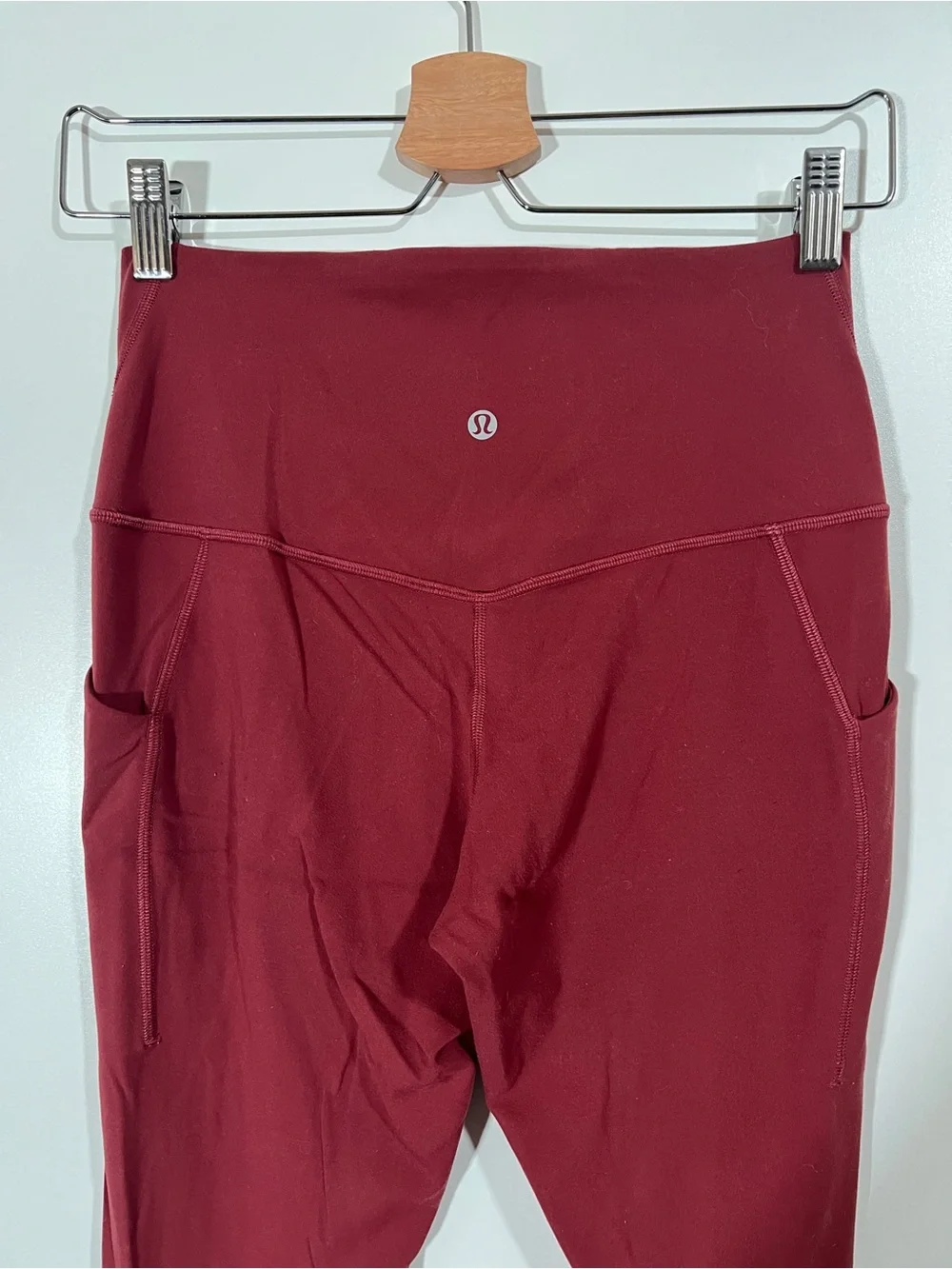 Lululemon High-Rise Leggings with Pockets 25” Mulled Wine Size 8